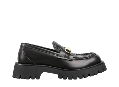 GUCCI Women's Horsebit Loafer with Lug Sole "Black"