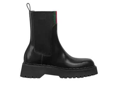 GUCCI Women's Boot with Web "Black"