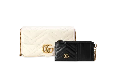 GUCCI GG Marmont Super Mini Bag "White"