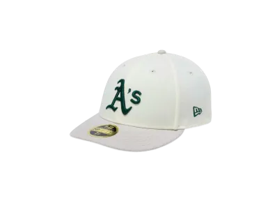 NEW ERA LP 59Fifty White Pack Oakland Athletics "Chrome/Stone"