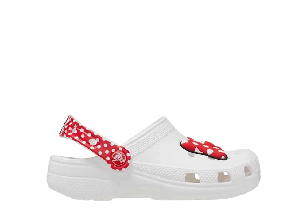 Disney Minnie Mouse x Crocs Big Kids Classic Clog "White/Red"