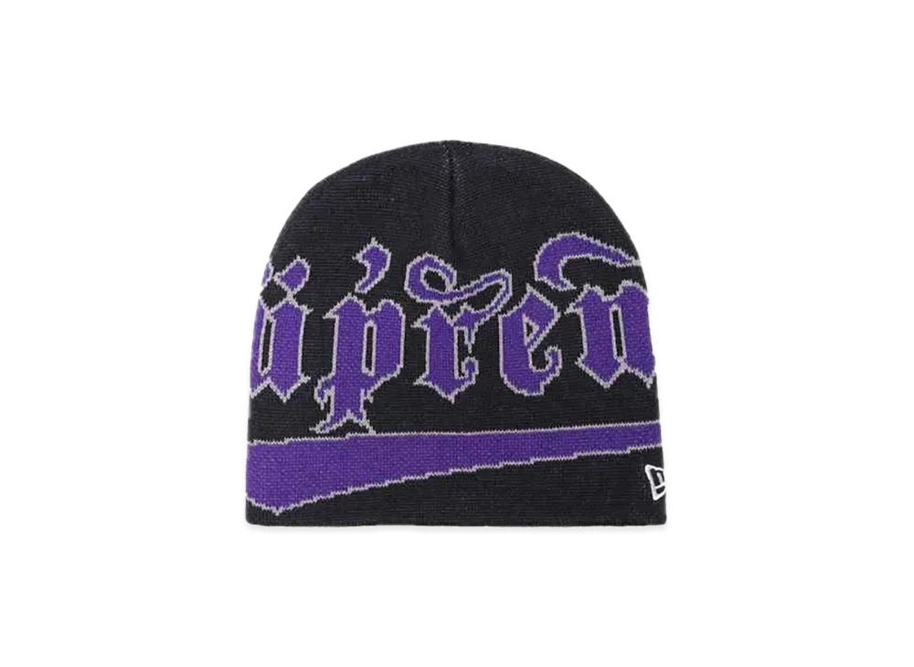 Supreme New Era Accent Beanie "Navy"