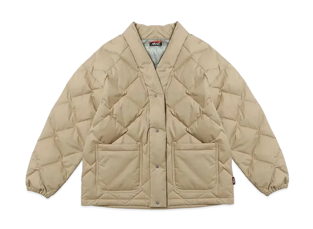NANGA Women's Cotton Peach Down Hanten Jacket "Beige"