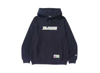 Champion x XLARGE REVERSE WEAVE PULLOVER HOODED SWEAT SHIRT "BLACK"