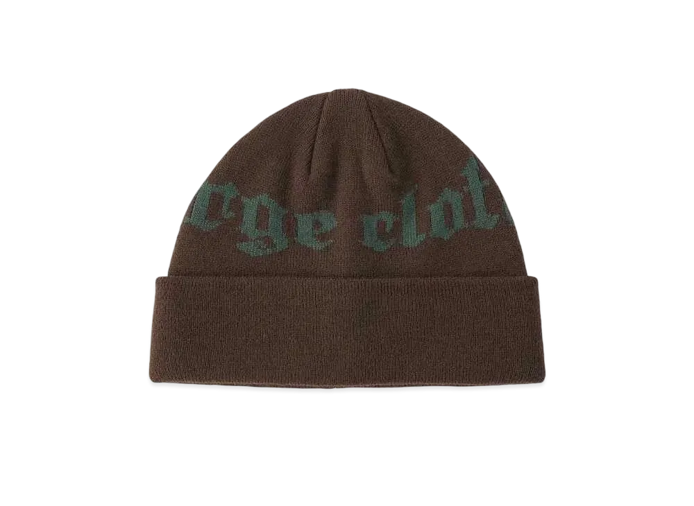 XLARGE OLD ENGLISH LOGO CUFF BEANIE "BROWN"