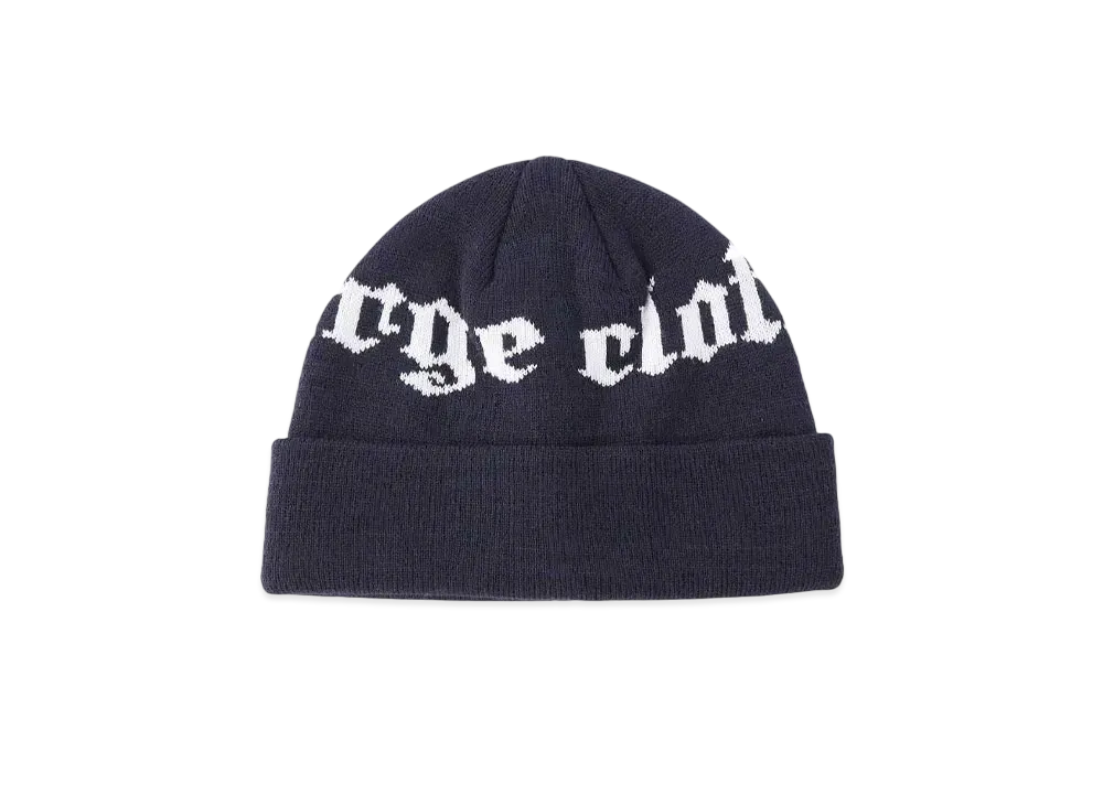 XLARGE OLD ENGLISH LOGO CUFF BEANIE "NAVY"