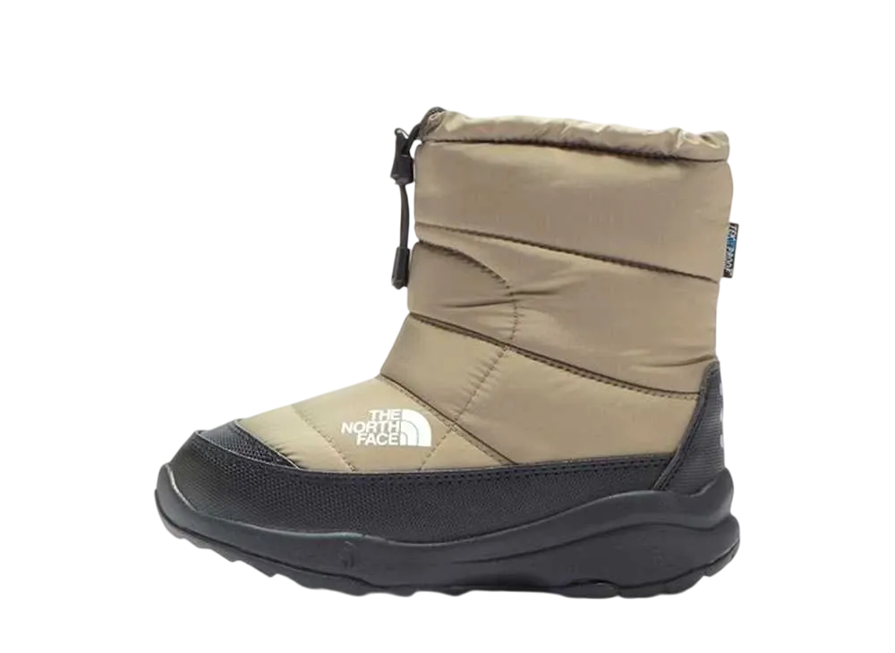 The North Face KIDS Nuptse Bootie Waterproof "Cavern Grey/TNF Black"