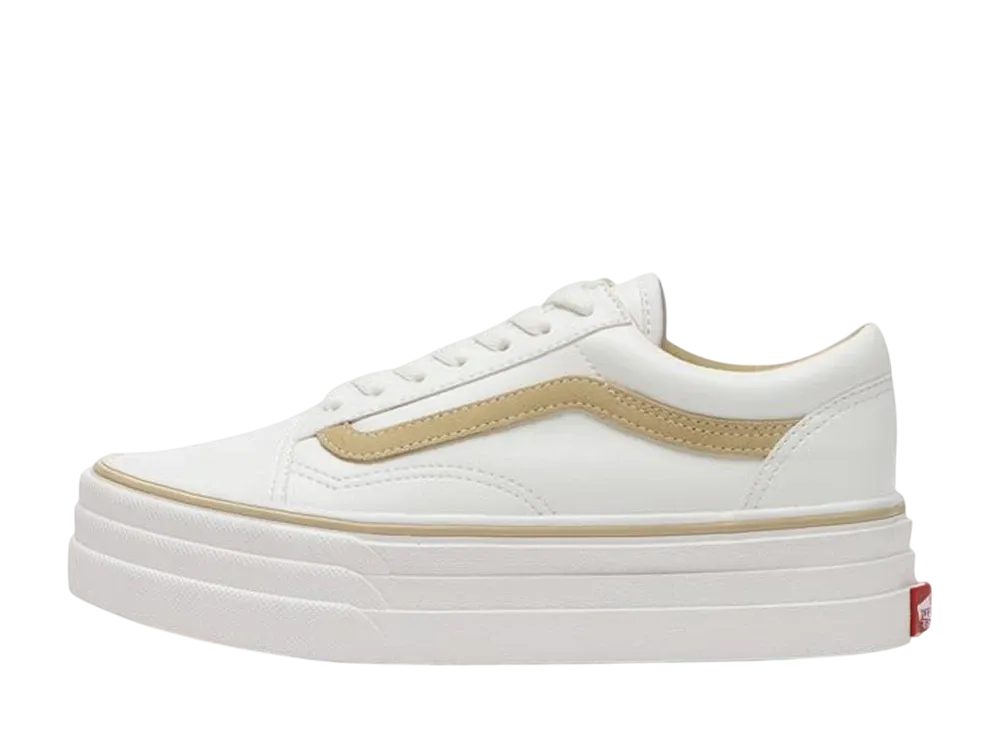 バンズ オールドスクール 3ソール "ホワイト/ベージュ" (V36CF 3SOLE)