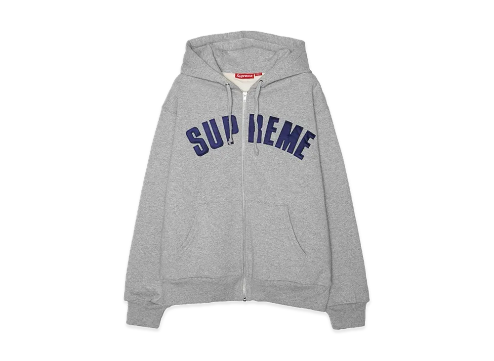 Supreme Arc Thermal Zip Up Hooded Sweatshirt "Heather Grey"