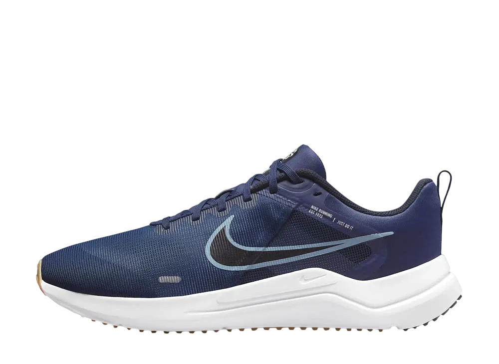 ナイキ ダウンシフター12 "ミッドナイトネイビー/ダークオブシディアン/ピュアプラチナム/ウォーンブルー"