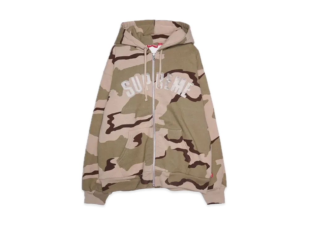 シュプリーム アーク サーマル ジップ アップ フーディー スウェットシャツ "デゼルト カモ"