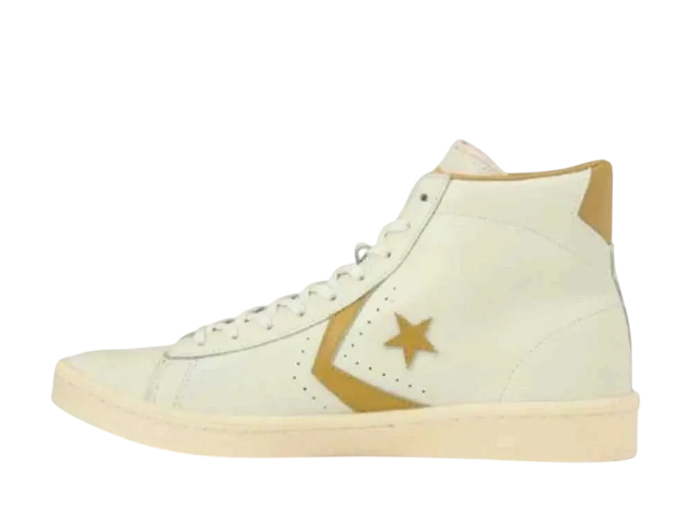 Converse Pro Leather 76 Hi "White/Gold"