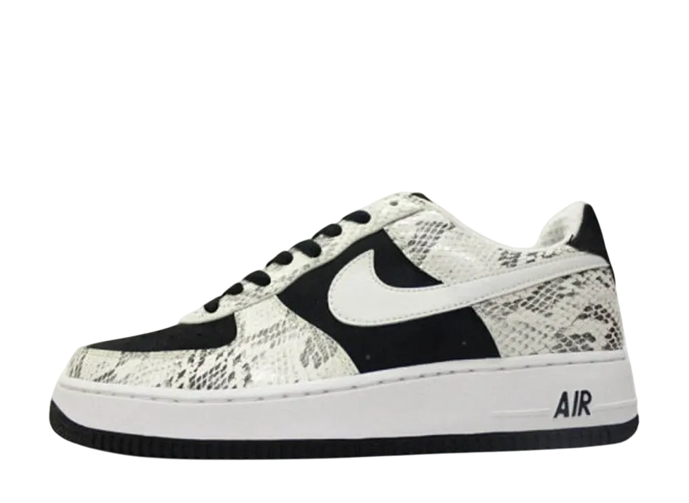 ナイキ エアフォース1 ロー PRM "ブラック/ホワイトスネーク"