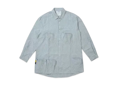 DIGAWEL x PORTER Pocket Shirt "Green Stripe"