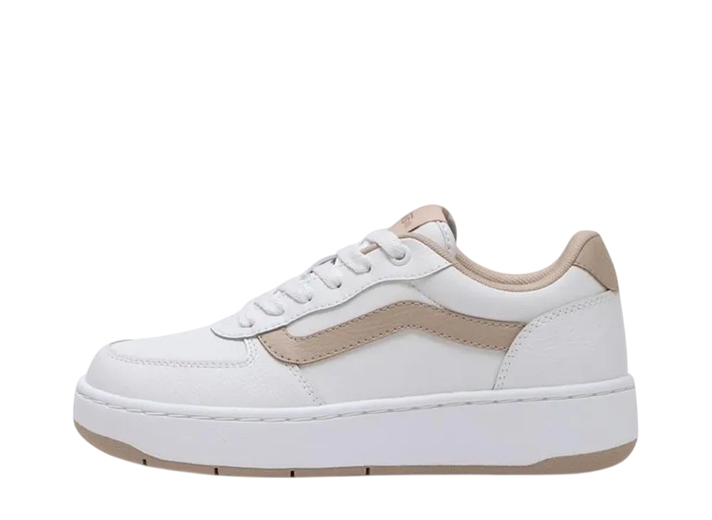 バンズ ウィメンズ キューリック プラット "ホワイト/ライトベージュ" (V2948 PLAT)