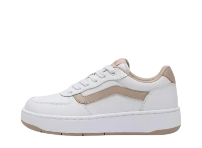 Vans Women's Kulick Plat "White/Light Beige" (V2948 PLAT)