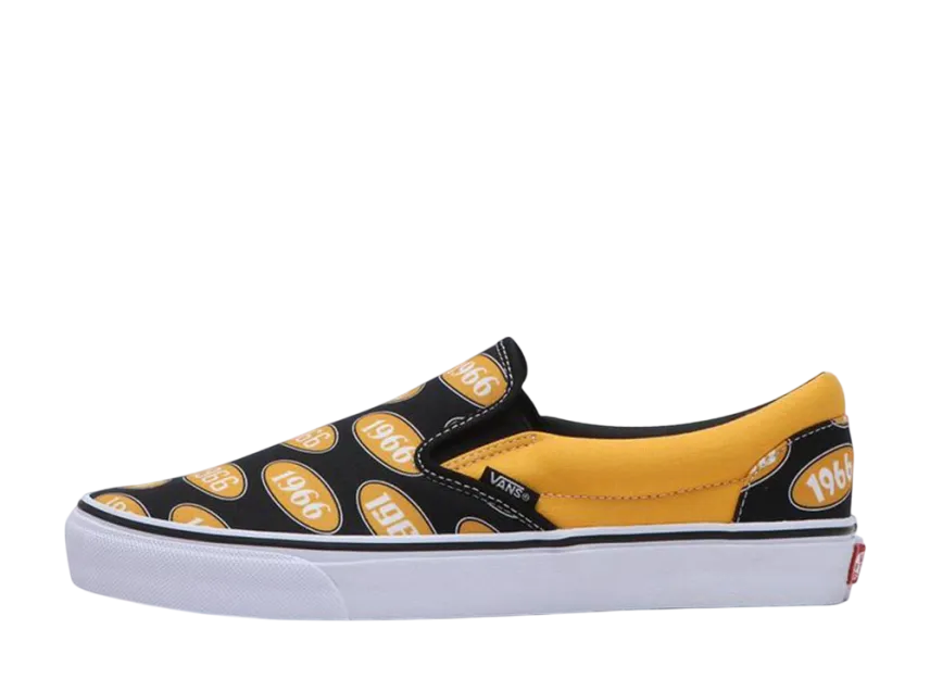 国内配送 VANS SLIP ON BLACK/ORANGE Vans Slip-On