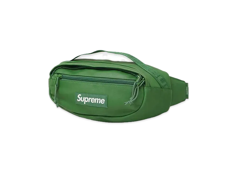 Supreme Leather Waist Bag "Green" (24FW)