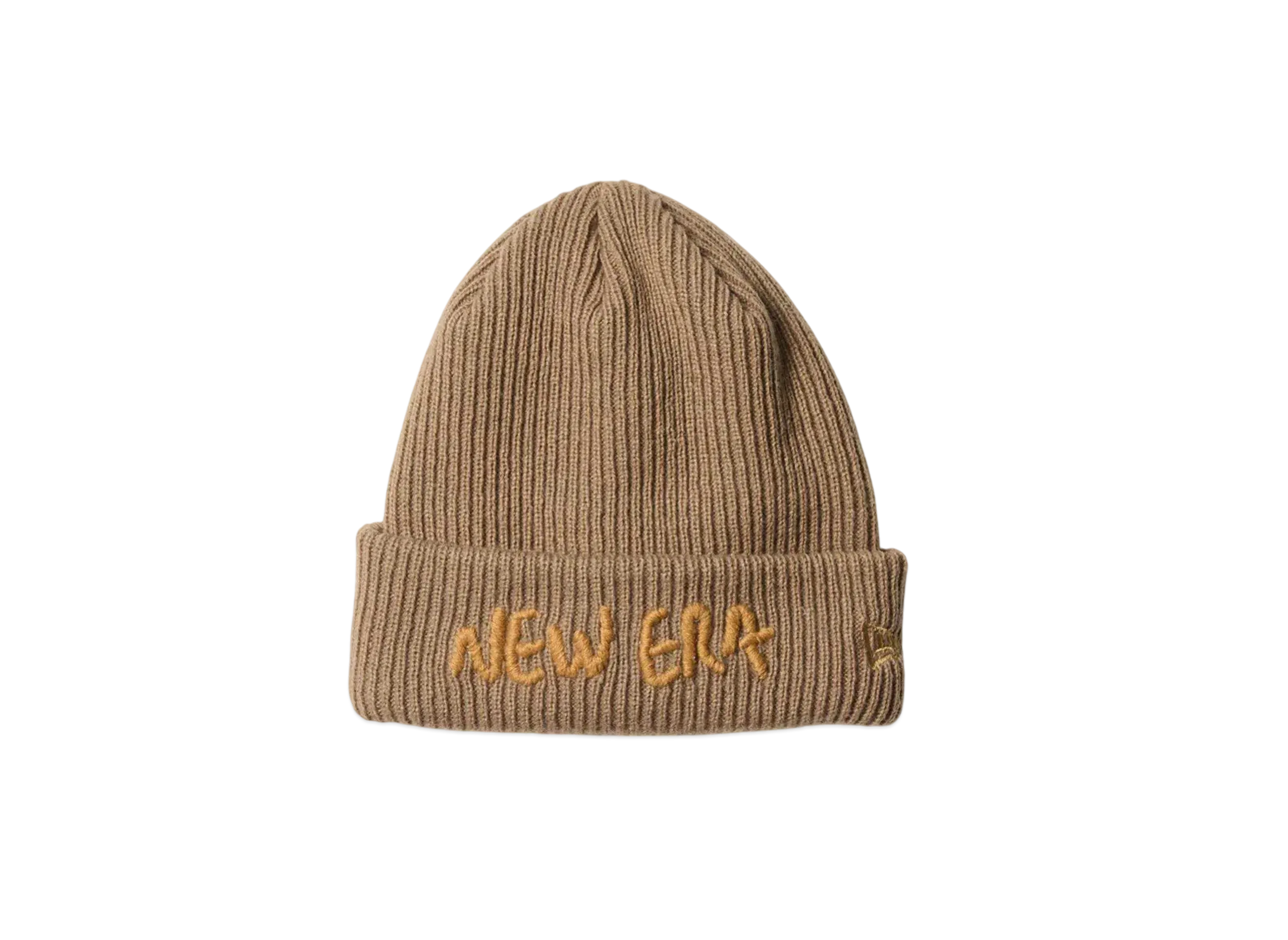 NEW ERA Basic Cuff Knit Handwritten Logo "Beige"