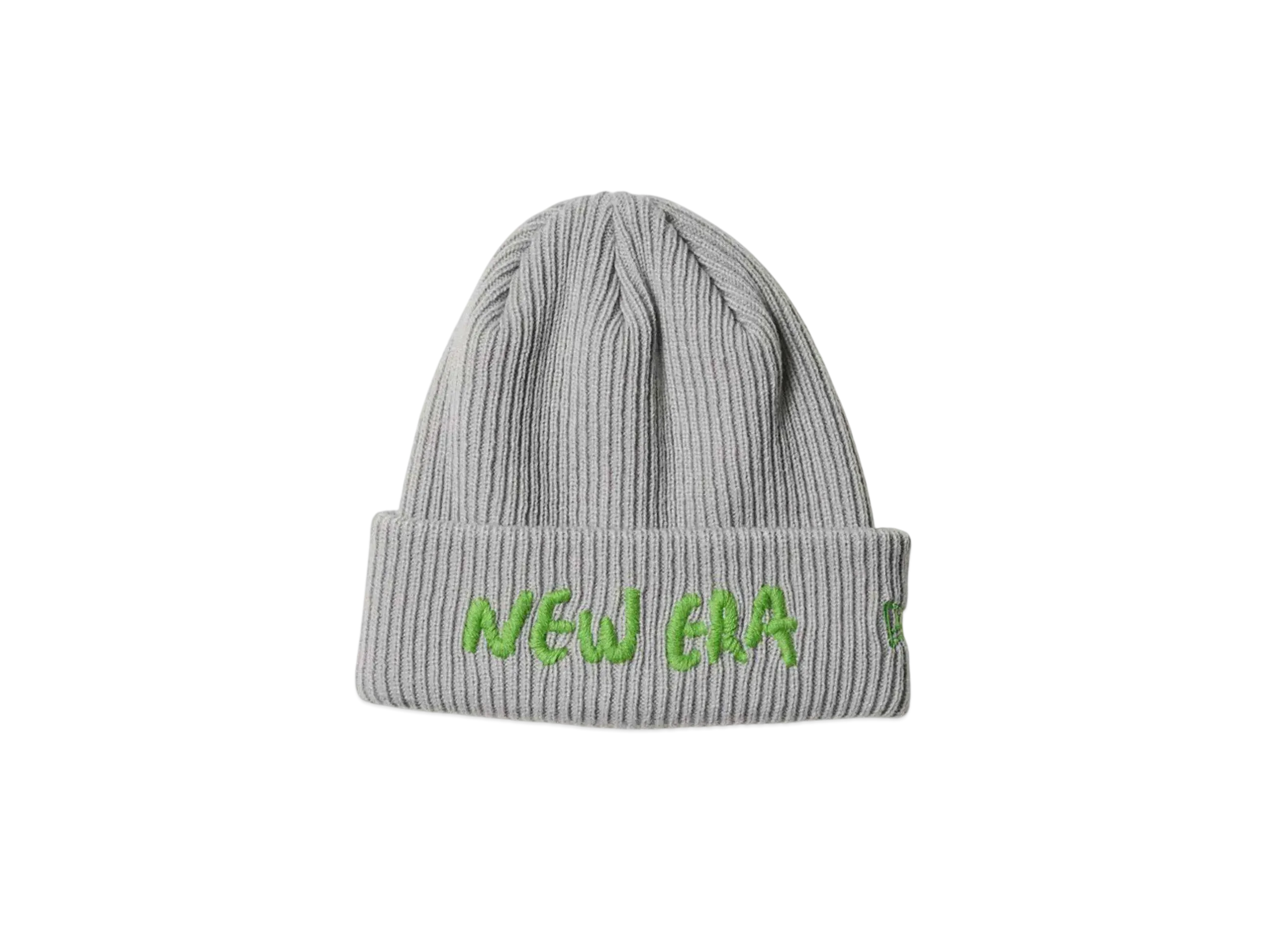 NEW ERA Basic Cuff Knit Handwritten Logo "Light Gray"