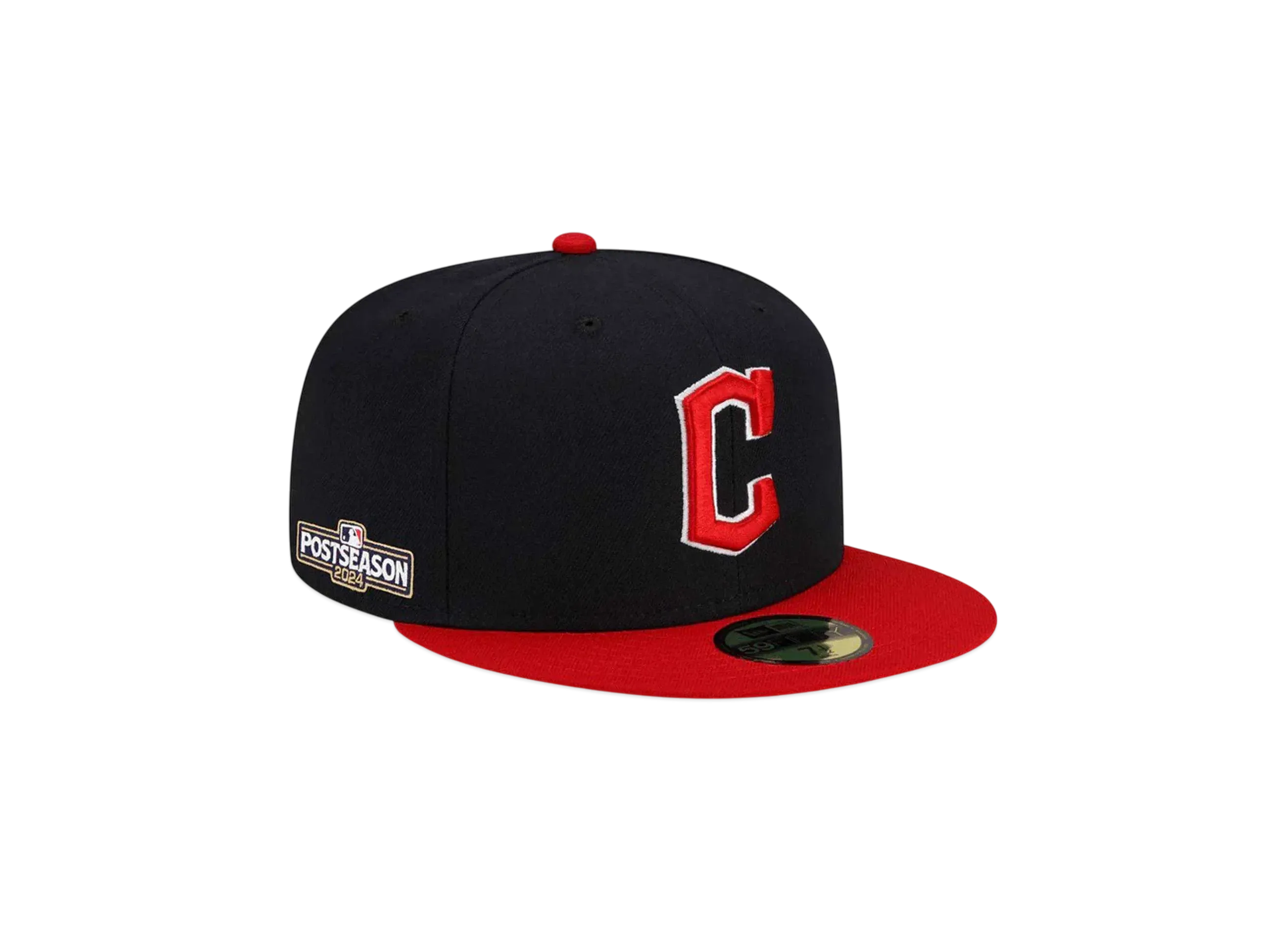 NEW ERA 59Fifty MLB Post Season 2024 Side Patch Cleveland Guardians "Black/Red"