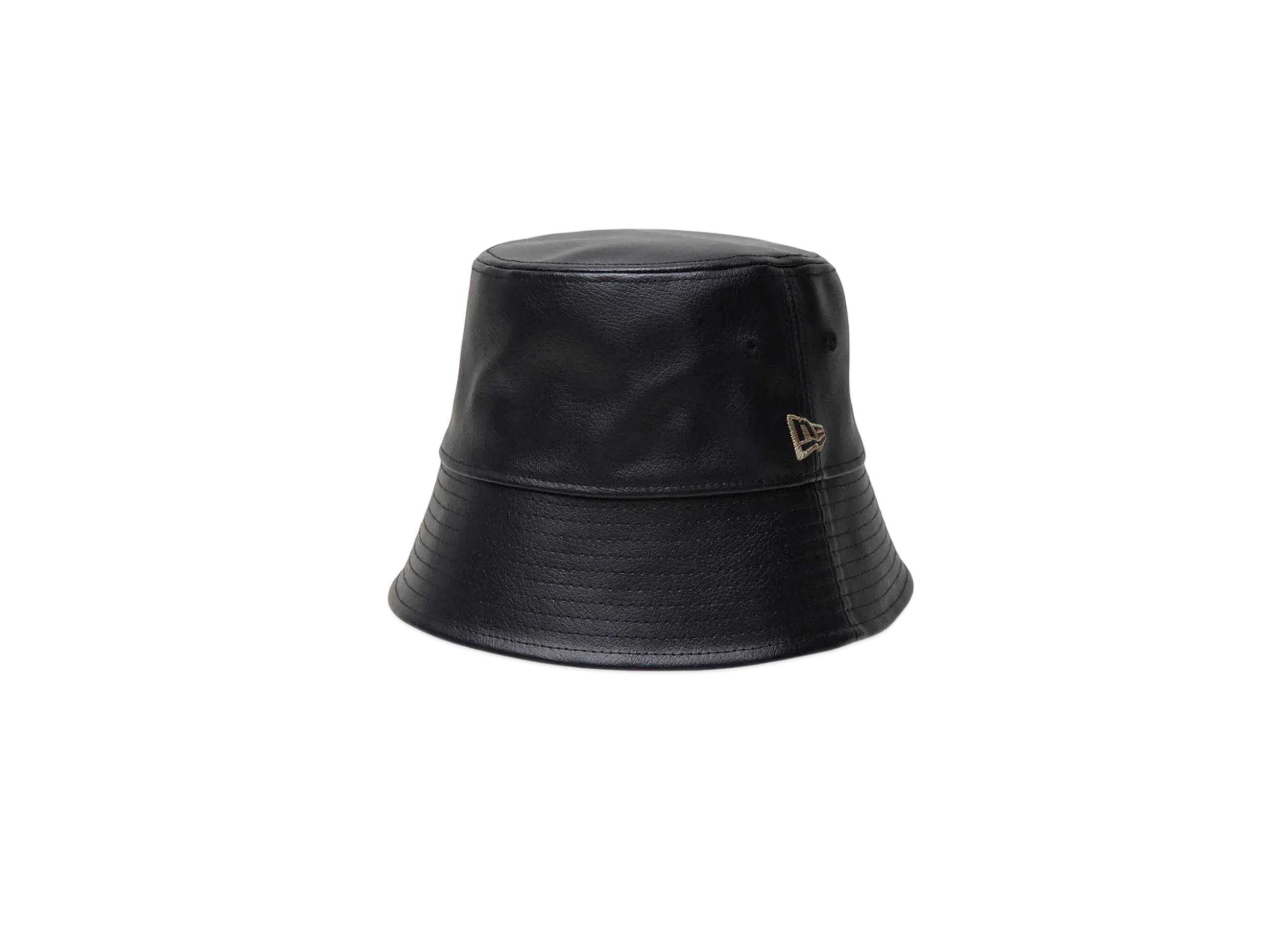 NEW ERA Bucket 01 Sailor Brim Synthetic Leather "Black"