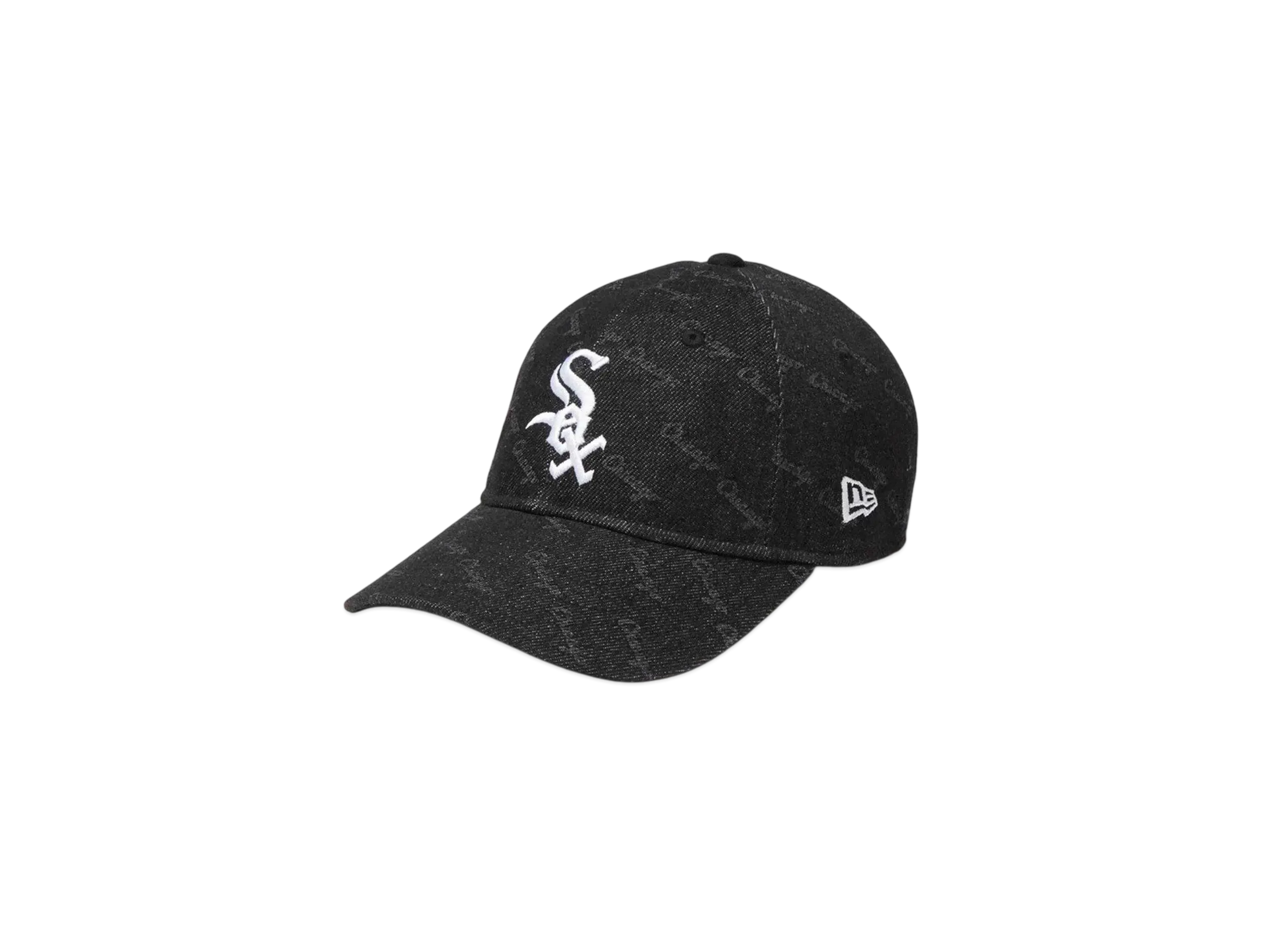 NEW ERA Youth 9Twenty Denim Monogram Chicago White Sox "Black Denim/Black"
