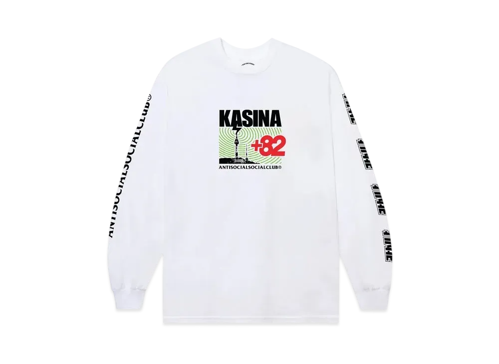 ANTI SOCIAL SOCIAL CLUB x Kasina Radio Signal L/S Tee "White"