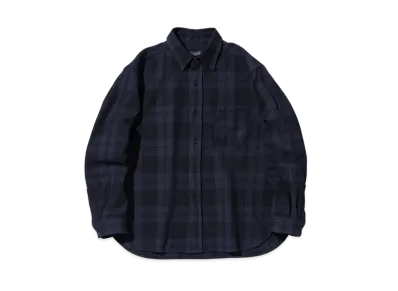NEW ERA BLACK LABEL FW24 Long Sleeve Tartan Check Shirt "Black"