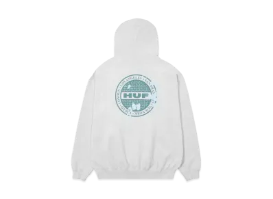 HUF Winter 24 Manhole Fleece Full Zip Hoodie "Ash Gray"