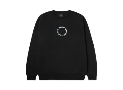HUF Winter 24 Hard Note Crewneck "Black"