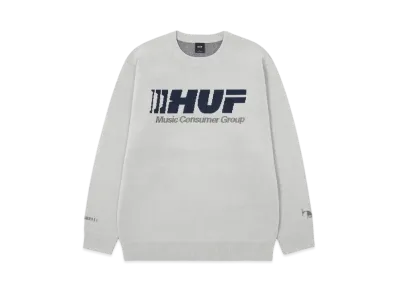 HUF Winter 24 Audio Crew Sweater "Gray"