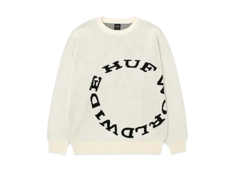 HUF Winter 24 Hard Note Sweater "Bone"