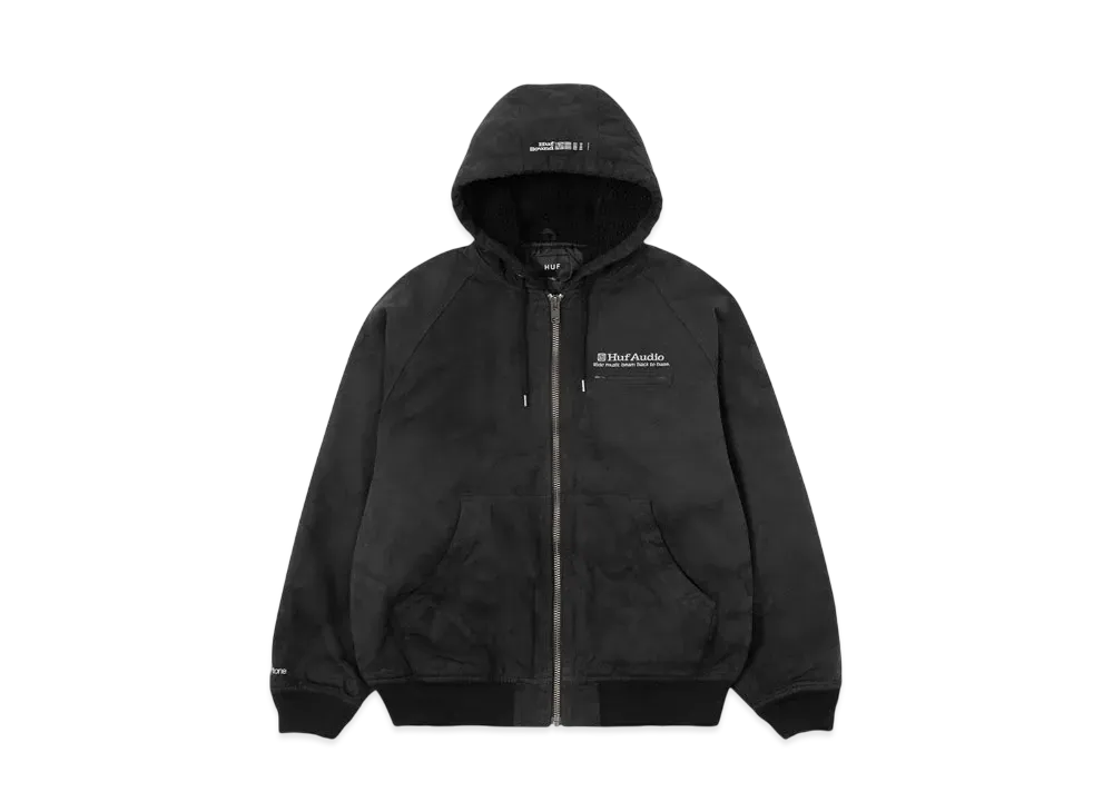 HUF Winter 24 Audio Hooded Jacket "Black"
