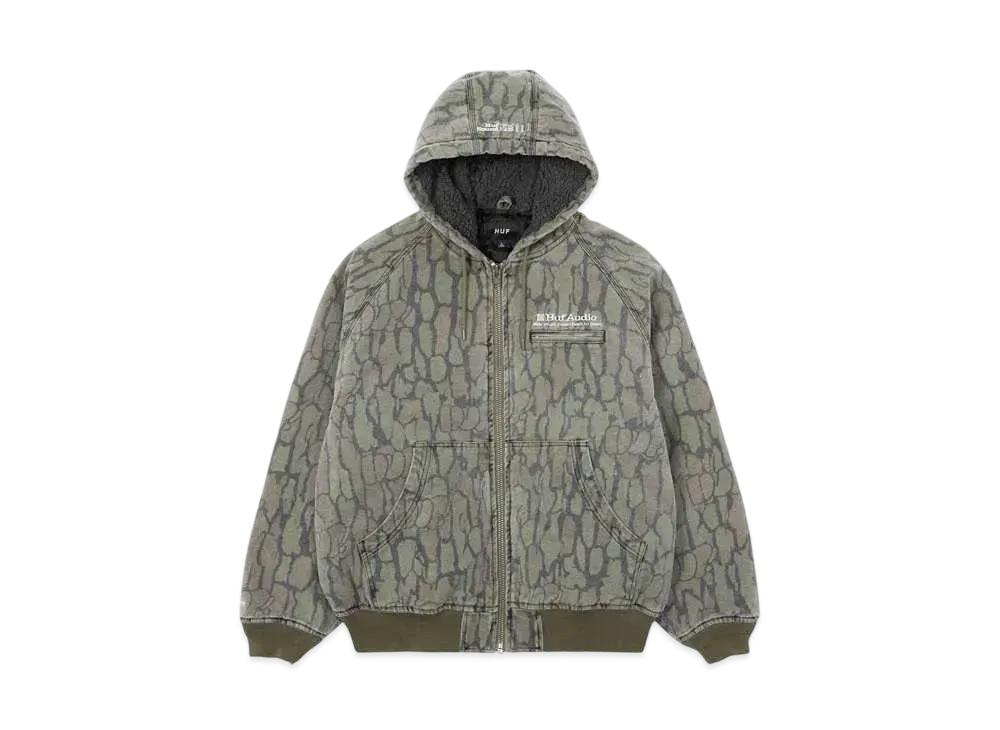 HUF Winter 24 Audio Hooded Jacket "Camo"