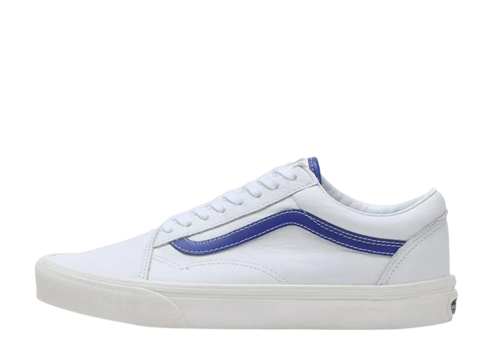 Vans Old Skool "Leather White/Blue"