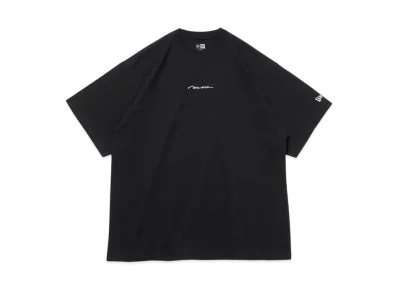NEW ERA Short Sleeve Oversized Cotton T-shirt Handwritten Logo "Black"