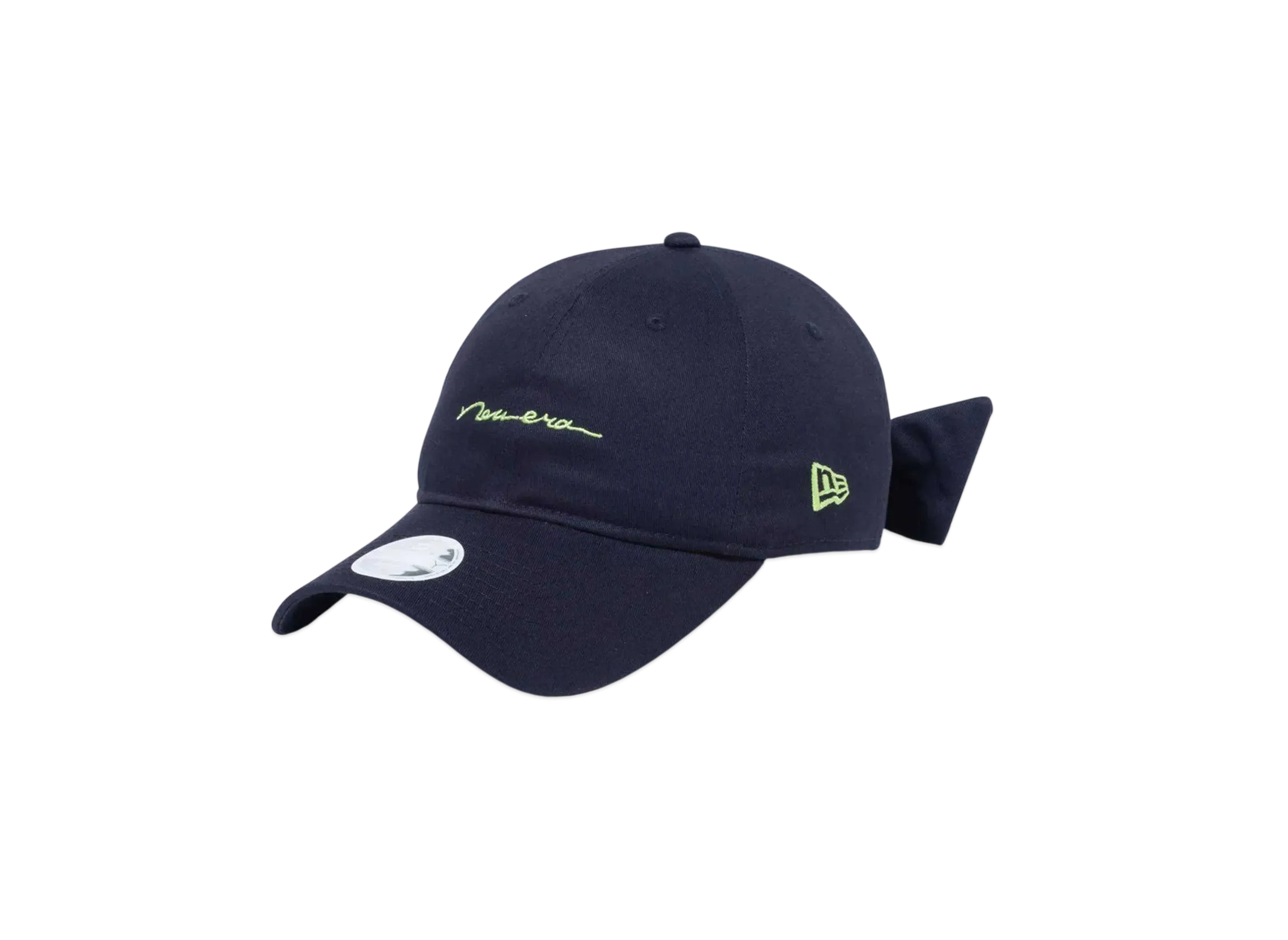 NEW ERA Golf Women's 9Twenty Long Visor Ribbon Handwritten Logo "Navy"