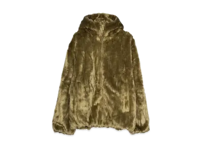 Supreme Faux Fur Hooded Jacket "Olive"