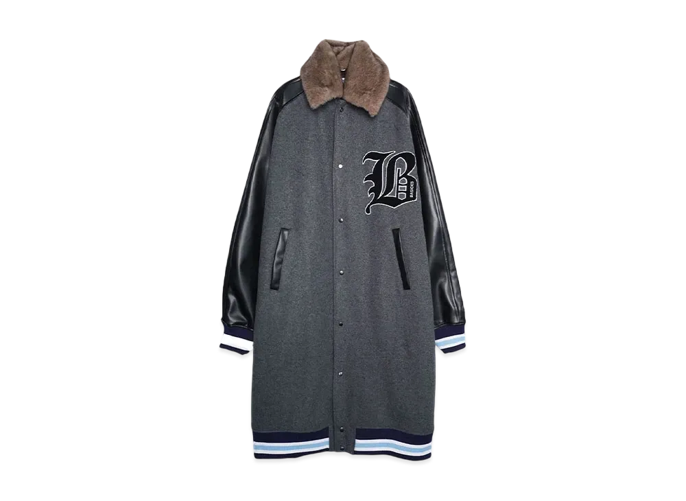BASICKS Detachable Collar Studium Coat "BLACK"