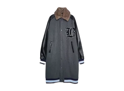 BASICKS Detachable Collar Studium Coat "BLACK"