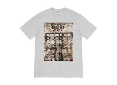 Supreme Martin Wong Iglesia Pentecostal Tee "Heather Grey"