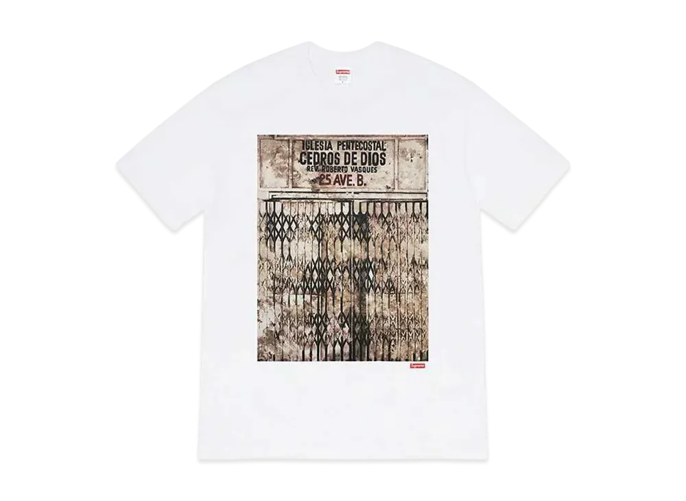 Supreme Martin Wong Iglesia Pentecostal Tee "White"