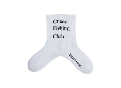 Chaos Fishing Club 1PAC LOGO SOCKS "WHITE"