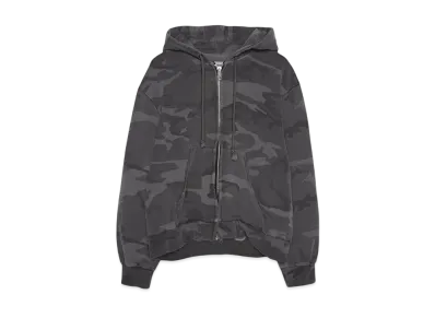 F.M.C.D. ANTIQUE WASH CAMO ZIP HOODIE "URBAN CAMO"