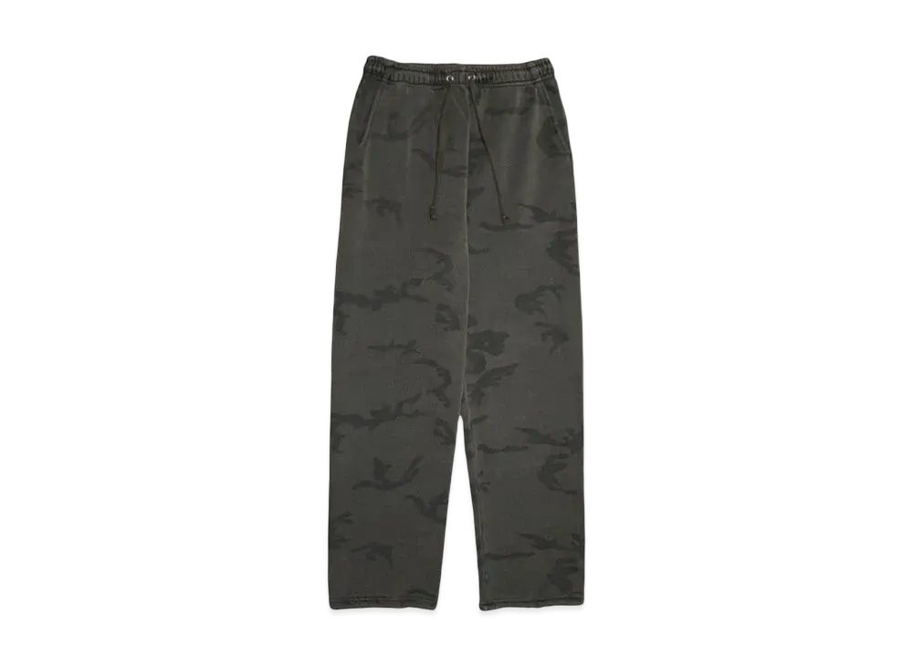 F.M.C.D. ANTIQUE WASH CAMO SWEAT PANTS "WOODLAND CAMO"