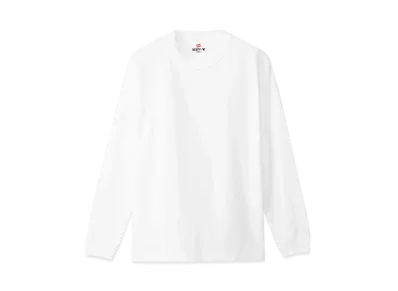 Hanes BEEFY Long Sleeve T-shirt "White"