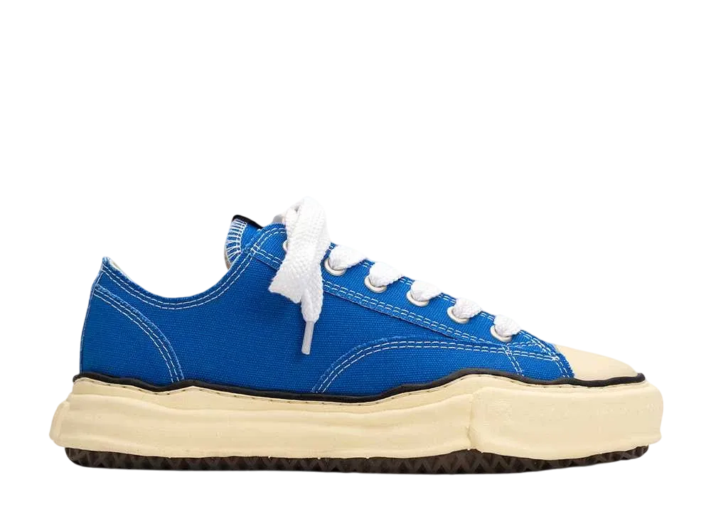 メゾンミハラヤスヒロ ピーターソン VL OG ソール キャンバス ロートップ スニーカー "CLブルー" (A09FW733)