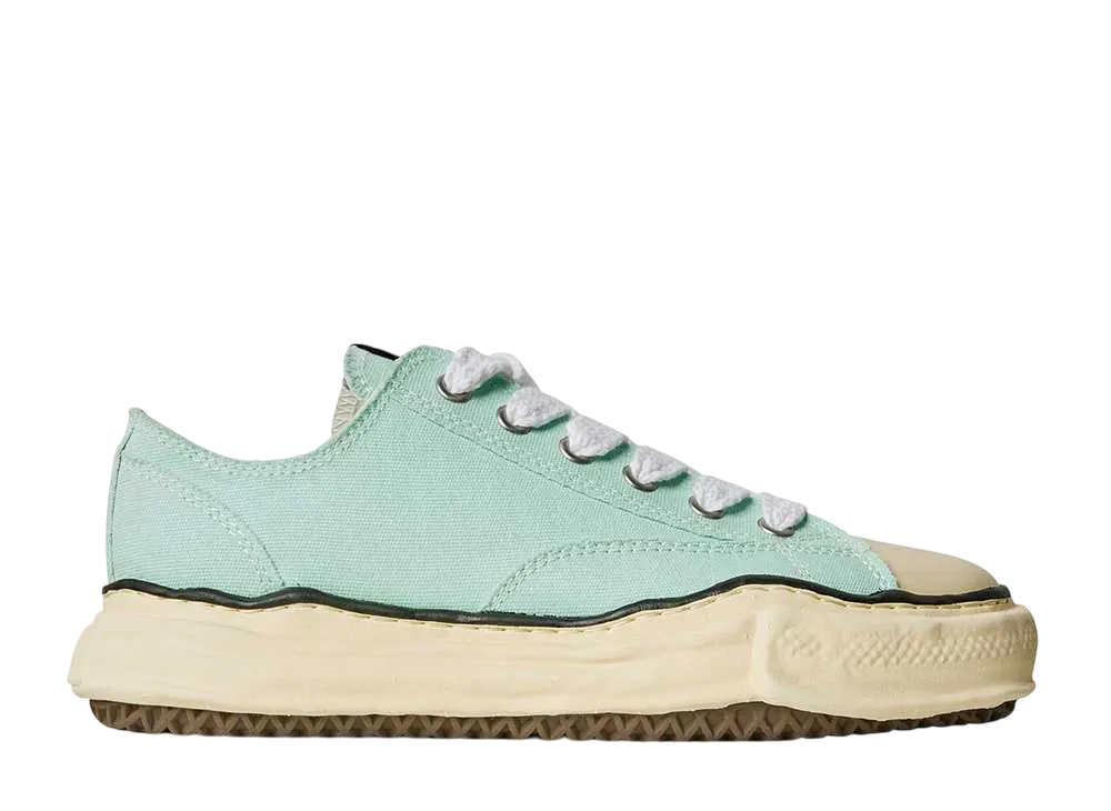 メゾンミハラヤスヒロ ピーターソン VL OG ソール キャンバス ロートップ スニーカー "ライトブルー" (A09FW733)