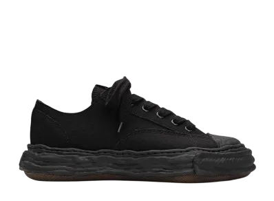 Maison MIHARA YASUHIRO PETERSON 23 OG Sole Canvas Low-top Sneaker "Black/Black"